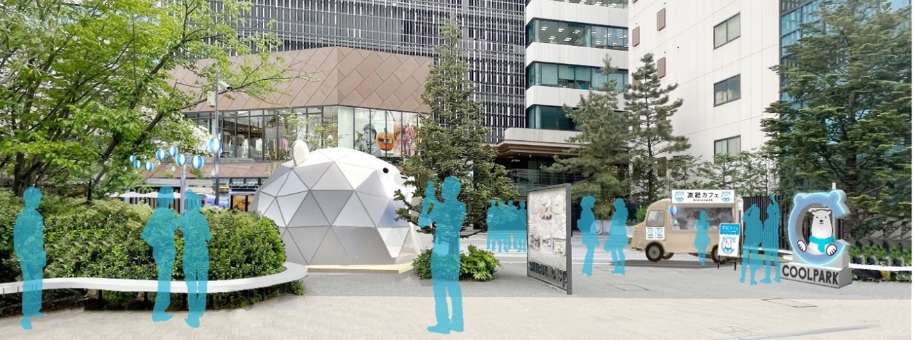 夏の渋谷に巨大な白くまくんドームテントが登場！ 「白くまくん COOL PARK」　渋谷キャストに期間限定オープン